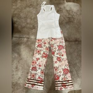 NWT Girl’s Gimos 2piece 100% Cotton Made In Argentina Set Size 10